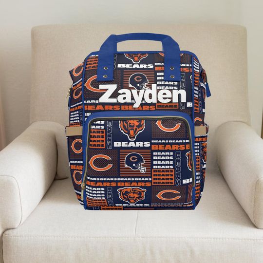 Discover Chicago Bears Diaper Backpack, Football Bag for Boys