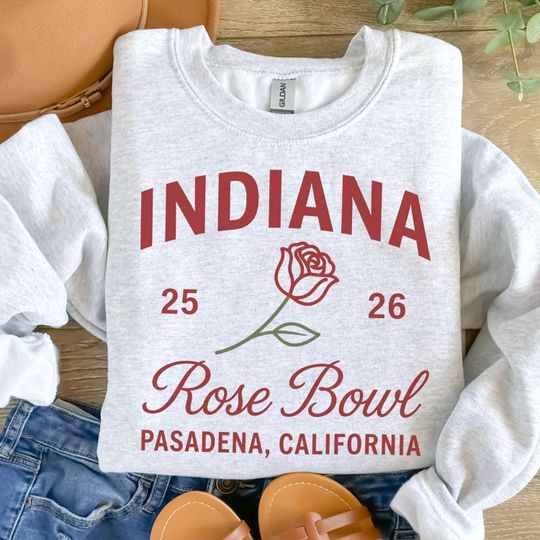 Indiana Football Rose Bowl Sweatshirt, Vintage Pasadenga 2026 Game Day Top, Retro College Fan Tee, Hoosiers Football Apparel