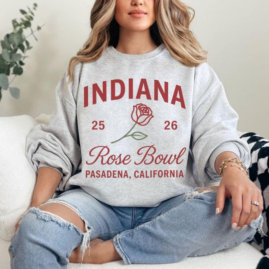 Indiana Rose Bowl Champs 2026 Sweatshirt, Hoosiers Football Throwback Tee, Pasadena California Souvenir Shirt, Retro IU Fan Game Day Apparel