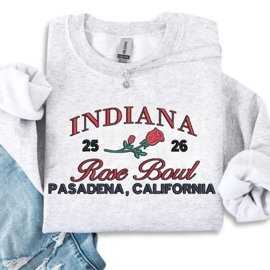 Indiana Rose Bowl 2026 Sweatshirt, IU Football Vintage Helmet Rose Graphic Shirt Hoosiers College Game Day Shirt