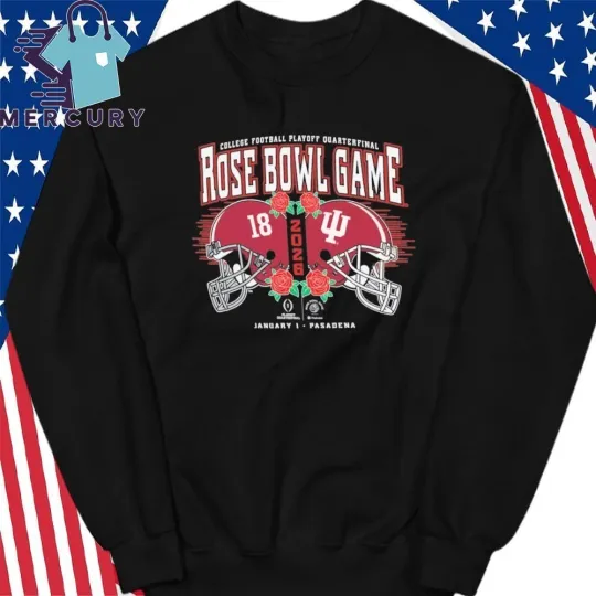 2026 CFP Quarterfinal Hoosiers vs Crimson Tide Rose Bowl Sweatshirt