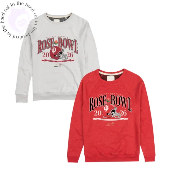 Indiana Hoosiers 2026 Rose Bowl Crewneck Sweatshirt All Sizes