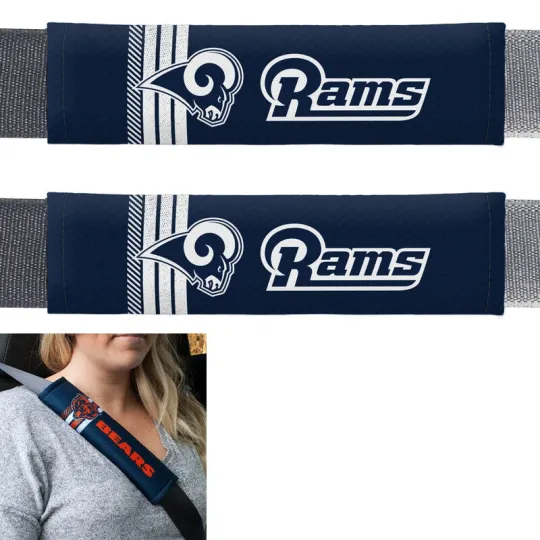 Discover football Los Angeles Car Truck Suv Van Rally Seat Belt Pads Covers Set
