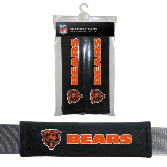 Discover football Chicago Car Truck Bag Seat Belt Pads / Shoulder Pads Covers