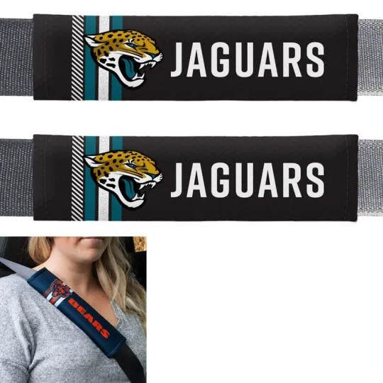 Discover football Jacksonville Car Truck Suv Van Rally Seat Belt Pads Covers Set
