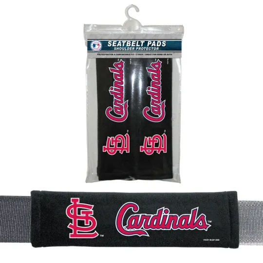 Discover St. Louis Baseball Car Truck Bag Seat Belt Pads / Shoulder Pads Covers