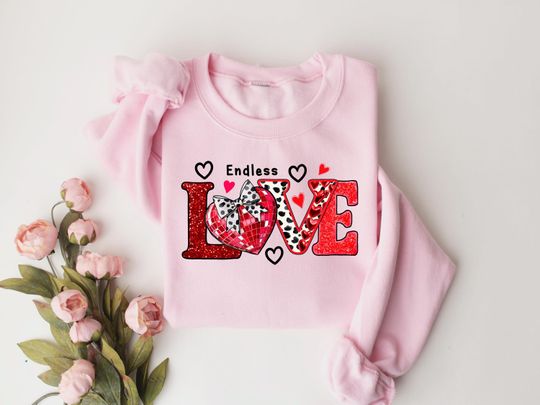 Discover Endless Love Valentine Shirt, Valentine Coquette Love Shirt, Valentines Day Shirt, Valentine Fashioned,Disco Love Shirt,Valentine's Day Gift
