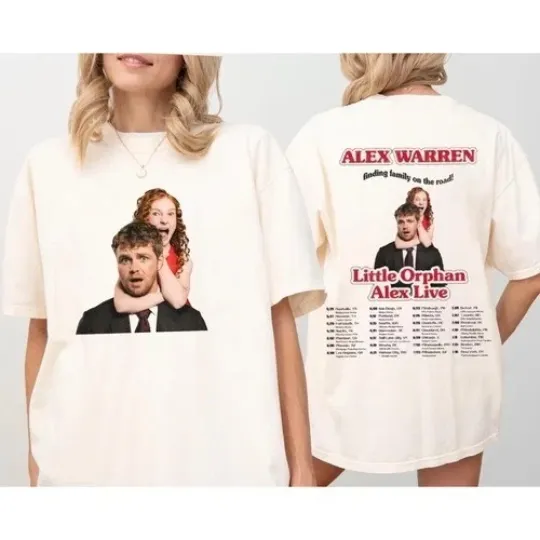 Discover Vintage Alex Warren Shirt, 2026 Tour T-Shirt S-5XL