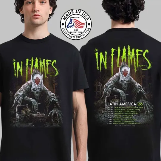 Discover In Flames Latin America 2026 Tour Concert Fan gifts T-Shirt