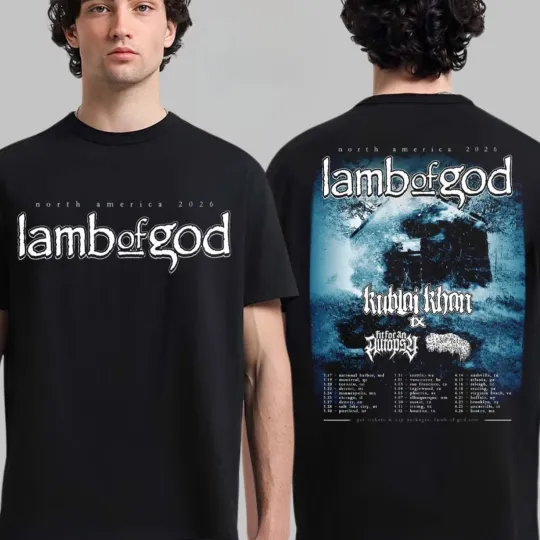 Discover Lamb Of God The Heaviest Tour Of 2026 North America Schedule Dates T-Shirt