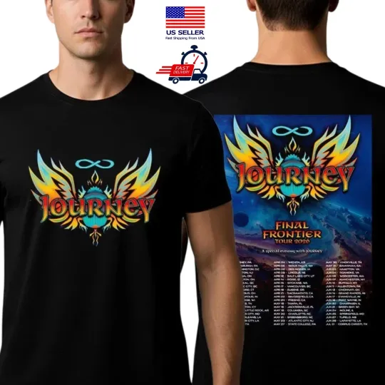Discover Journey Band Final Frontier Tour 2026 Schedule Tour Dates  Shirt  AN65102