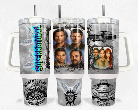 Discover Supernatural 40oz Tumbler with Handle