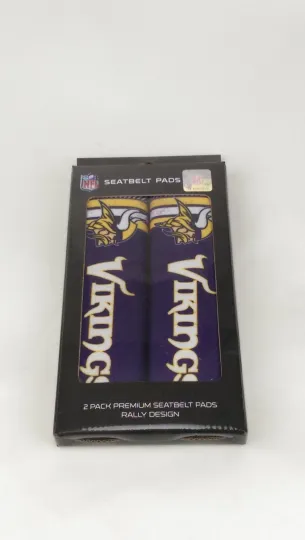 Discover football Minnesota Car Truck Suv Van Rally Seat Belt Pads Covers Set