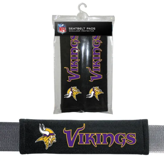 Discover football Minnesota Car Truck Bag Seat Belt Pads / Shoulder Pads Covers