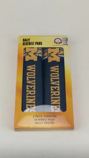 Car Truck Colored Shoulder Seat Belt Pad Covers Michigan Wolverines