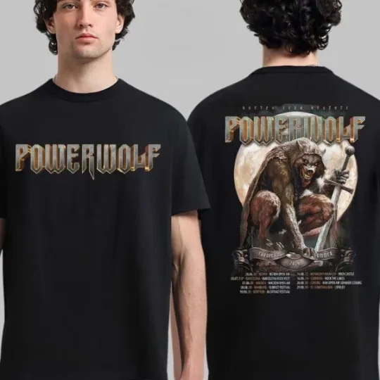 Discover HOT!!European Summer Tour 2026 Schedule Dates Two Sided Concert Fan T-Shirt