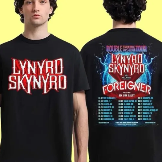 Lynyrd Skynyrd Double Trouble Vision Tour 2026 North America T-Shirt