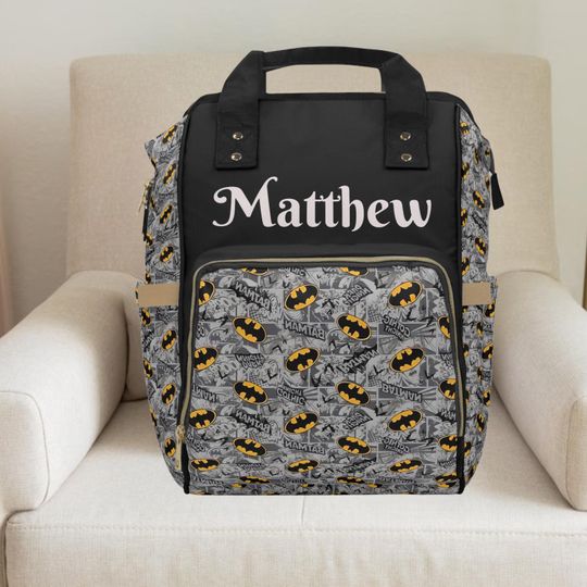 Discover Batman,Batman Backpack,Boy diaper bag,Custom diaper bag,diaper bag,diaper bags,boy backpack,toddler gifts,baby boy gift personalized