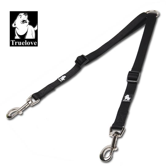 Discover Truelove Nylon Double Dog Leash For Two Dogs Coupler No Tangle Pet Leash For Large Small Dogs For Training Running TLl2372