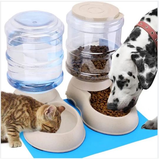 Discover Dog and Cat Water Feeder,  1 Gallons (3.8 liters), Automatic pet water dispenser, large-capacity dog basin, dog bowl, food-grade
