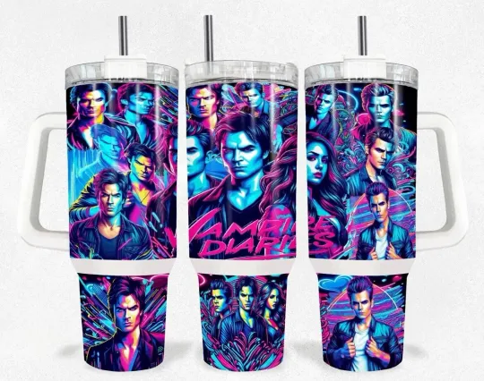 Discover Vampire Diaries 40oz Tumbler with Handle