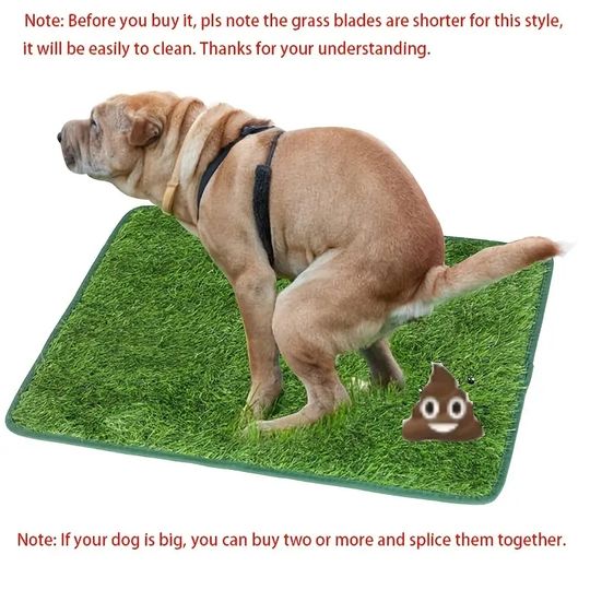 Discover Artificial Grass Dog Potty Pad - Easy to Clean, Odor Resistant,Indoor/Outdoor Pet Training Solution