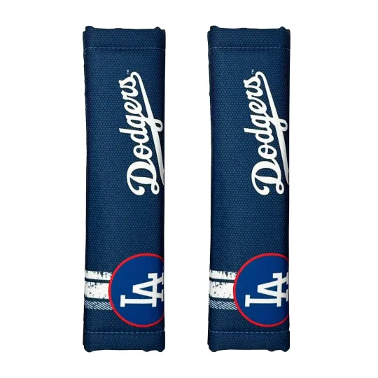 Discover LA Baseball Seatbelt Shoulder Pads Protector Universal Car Trucks Pair