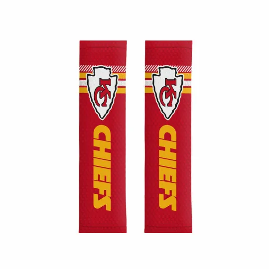 Discover New Kansas City Football Seatbelt Shoulder Pads Protector Universal Pair