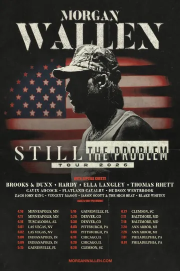 Discover Wallen Western Still The Problem Tour 2026 Poster