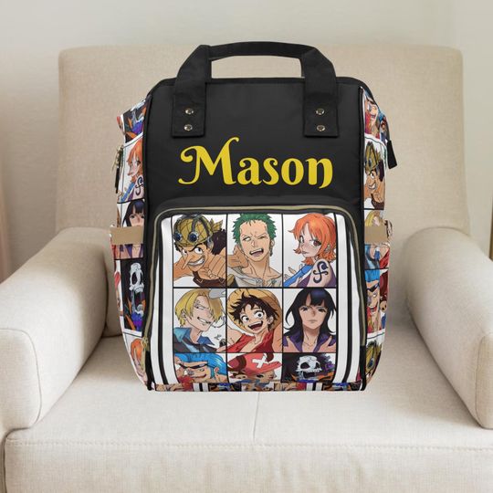 Discover One piece,one piece anime,one piece backpack,Anime,Anime gifts,anime bagDiaper bag,Boy diaper bag,custom diaper bag,toddler backpack