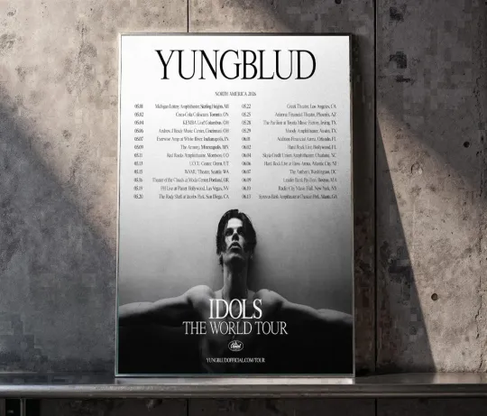 Discover Yungblud Idols The World Tour North America 2026 Poster