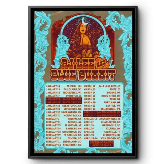Discover AJ Lee And Blue Summit Tour 2026 Poster