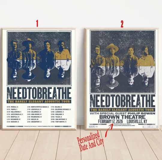 Discover Needtobreathe The Barely Elegant Acoustic Tour 2026 Poster