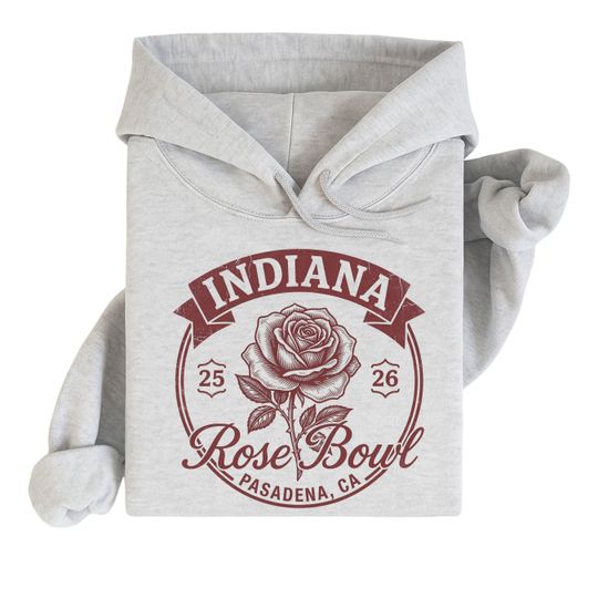 Vintage Indiana Rose Bowl Sweatshirt, Pasadena CA Football Hoodie, Retro College Game Day Shirt