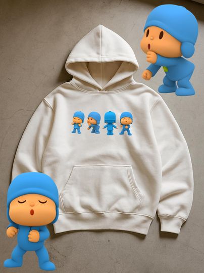 Trendy Cartoon Dance Hoodie, Tiktok Viral Dance Shirt, Blue Hat Boy Dance Shirt, Funny Dance Gift