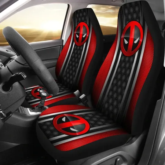 Deadpool Car Seat Covers Glossy Style Car Accessories