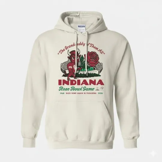 Indiana Hoosier Rose Bowl Hoodie - 2026 Fan Gift