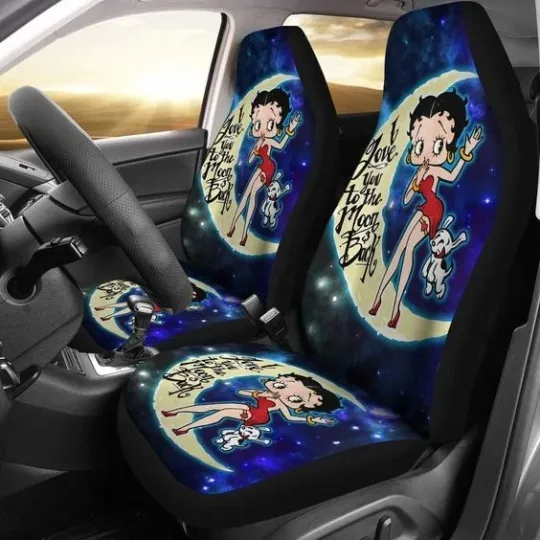 Discover Cute Betty Boo Love You To The Moon Car Seat Covers