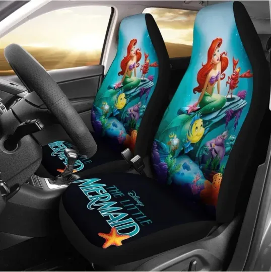Discover Cartoon Gift The Little Mermaid Premium Car Seat Covers