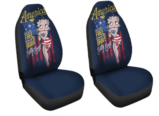 Discover Betty Boo America Car Seat Cover Funny