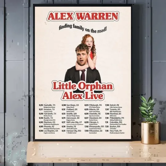 Discover alex warren 2026 tour poster