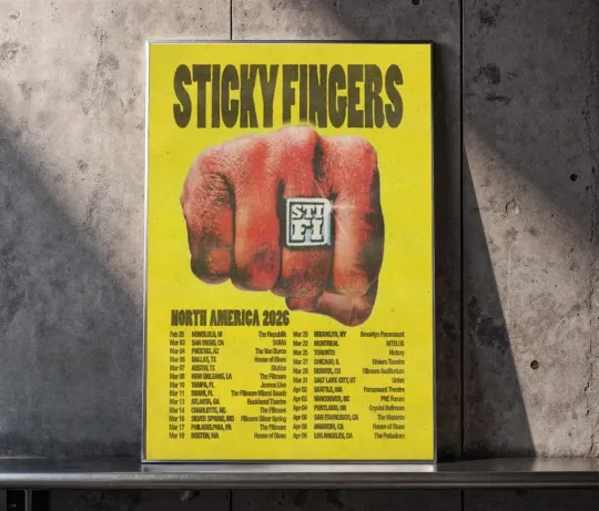 Discover Poster Sticky Fingers NA 2026 Tour