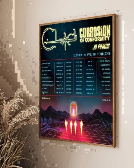 Clutch & Corrosion Of Conformity Suffer No Evil US Tour 2026 Poster