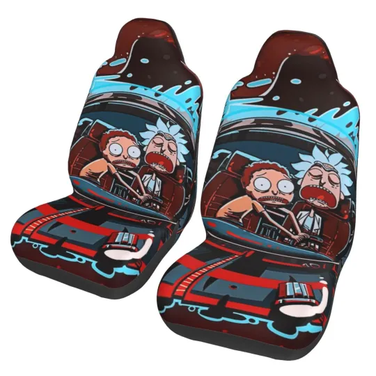 Discover Rick And Rickandmorty Car Seat Covers 2 Pcs Seat Protector Cover Car Accessories