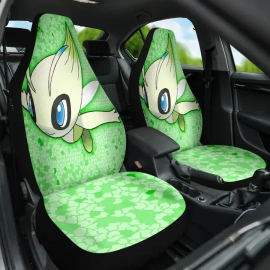 Discover Celebi Green PKM Car Seat Covers Style Set Of 2 Unive