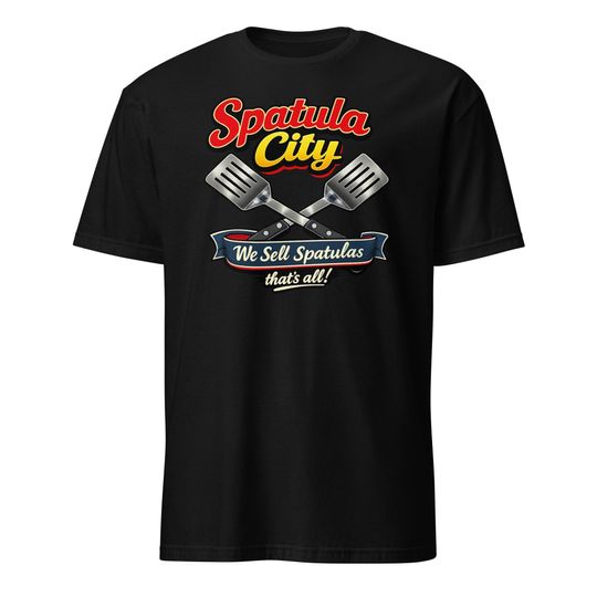 Discover Spatula City T-Shirt - Funny 80's Movie Quote T-shirt, Unisex