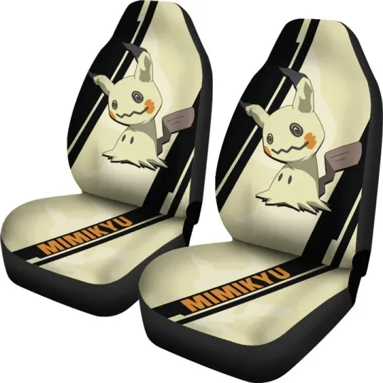 Discover Mimikyu PKM Car Seat Covers Style Custom For Fans