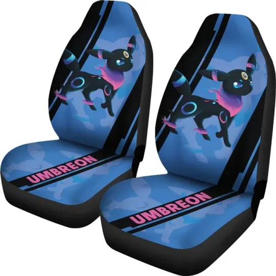 Umbreon PKM Car Seat Covers Style Custom For Fans Car Accessories