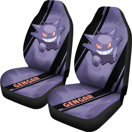 Gengar PKM Car Seat Covers Style Custom For Fans Set Of 2 Unive