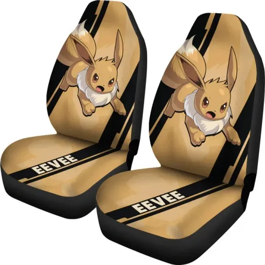 Discover Eevee PKM Car Seat Covers Style Custom For Fans  Car Accessories